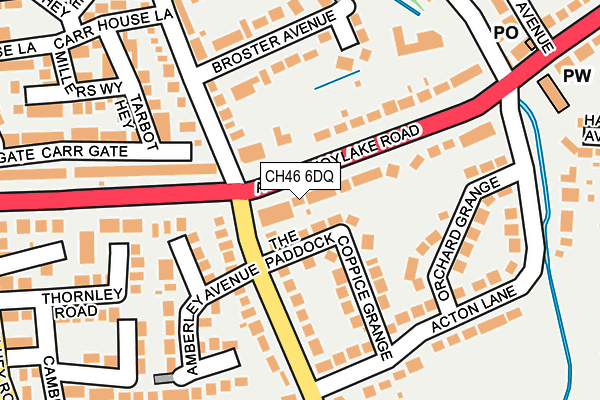 CH46 6DQ map - OS OpenMap – Local (Ordnance Survey)