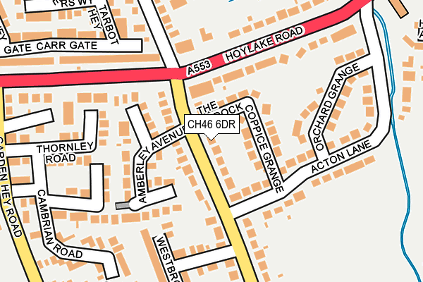 CH46 6DR map - OS OpenMap – Local (Ordnance Survey)