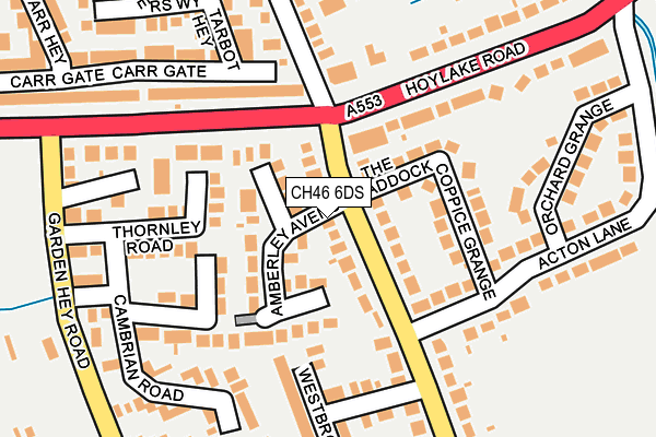 CH46 6DS map - OS OpenMap – Local (Ordnance Survey)