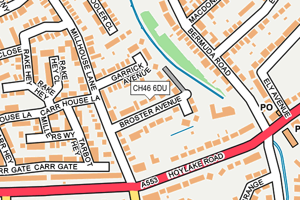 CH46 6DU map - OS OpenMap – Local (Ordnance Survey)