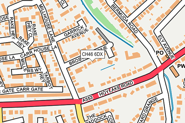 CH46 6DX map - OS OpenMap – Local (Ordnance Survey)