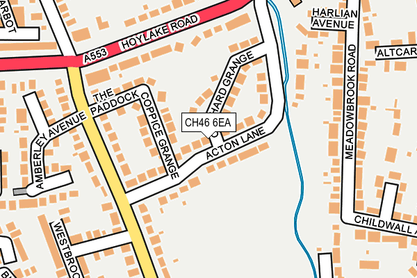 CH46 6EA map - OS OpenMap – Local (Ordnance Survey)