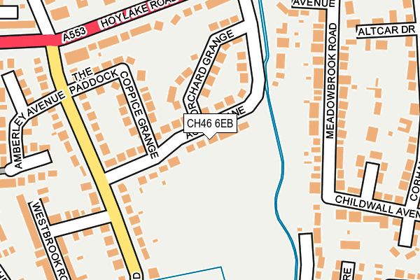 CH46 6EB map - OS OpenMap – Local (Ordnance Survey)