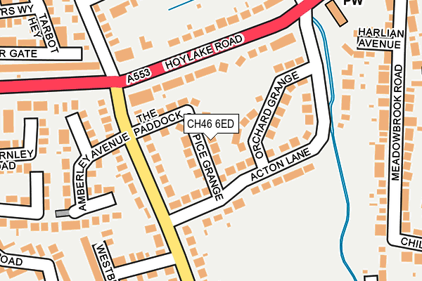 CH46 6ED map - OS OpenMap – Local (Ordnance Survey)