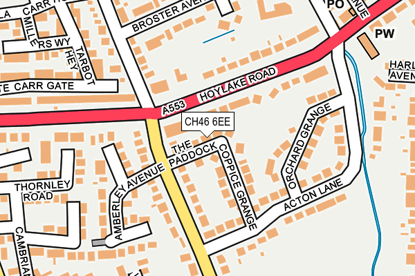 CH46 6EE map - OS OpenMap – Local (Ordnance Survey)