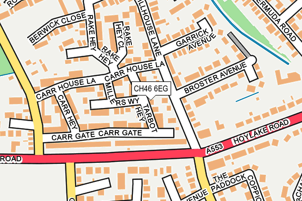 CH46 6EG map - OS OpenMap – Local (Ordnance Survey)