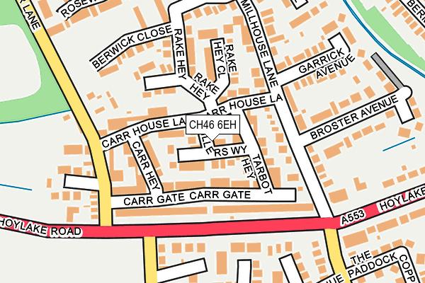 CH46 6EH map - OS OpenMap – Local (Ordnance Survey)