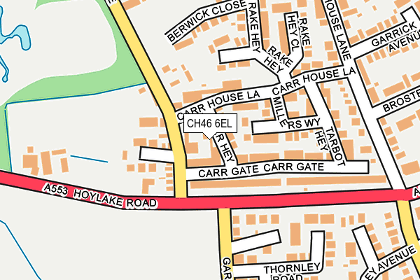 CH46 6EL map - OS OpenMap – Local (Ordnance Survey)