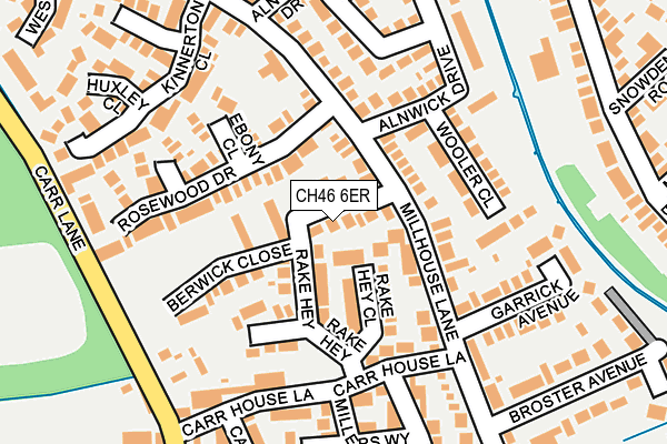 CH46 6ER map - OS OpenMap – Local (Ordnance Survey)