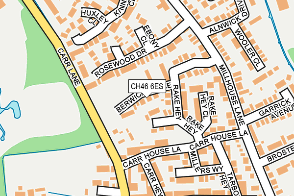CH46 6ES map - OS OpenMap – Local (Ordnance Survey)