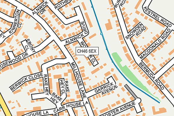 CH46 6EX map - OS OpenMap – Local (Ordnance Survey)