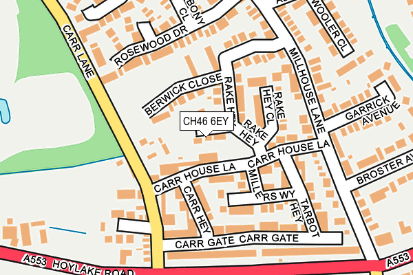 CH46 6EY map - OS OpenMap – Local (Ordnance Survey)