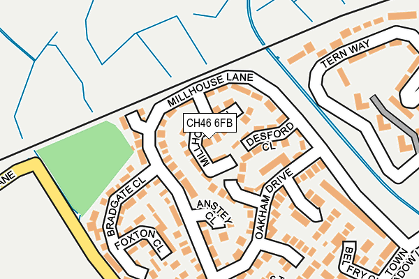 CH46 6FB map - OS OpenMap – Local (Ordnance Survey)