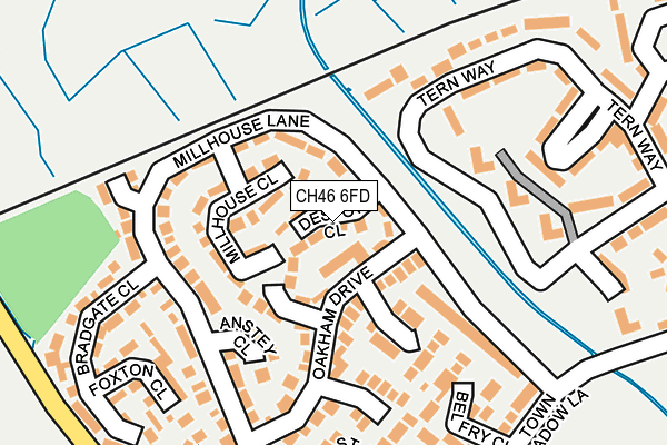 CH46 6FD map - OS OpenMap – Local (Ordnance Survey)