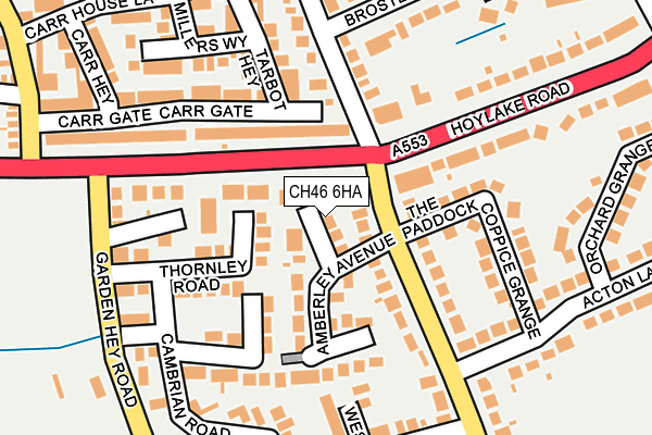 CH46 6HA map - OS OpenMap – Local (Ordnance Survey)