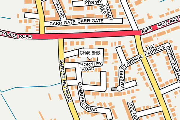 CH46 6HB map - OS OpenMap – Local (Ordnance Survey)