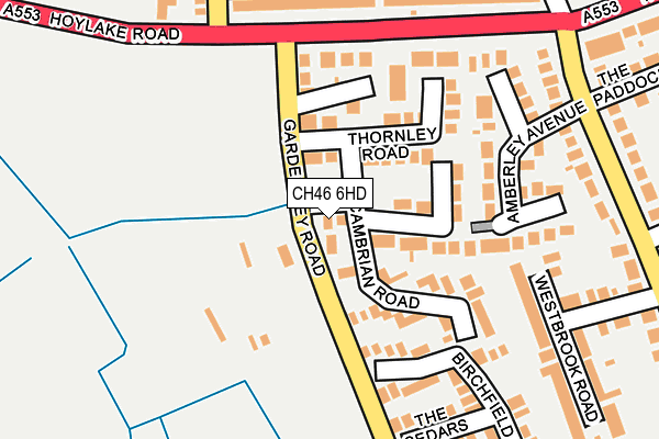 CH46 6HD map - OS OpenMap – Local (Ordnance Survey)
