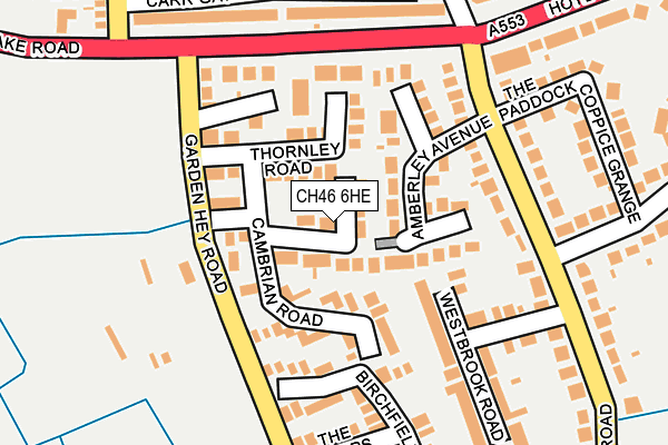 CH46 6HE map - OS OpenMap – Local (Ordnance Survey)