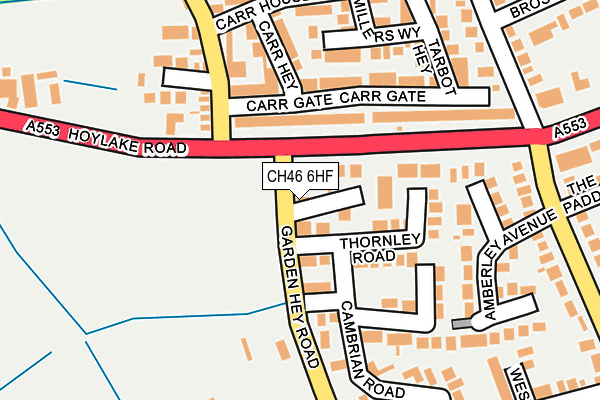 CH46 6HF map - OS OpenMap – Local (Ordnance Survey)