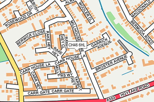CH46 6HL map - OS OpenMap – Local (Ordnance Survey)