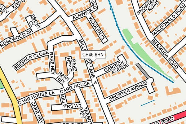 CH46 6HN map - OS OpenMap – Local (Ordnance Survey)