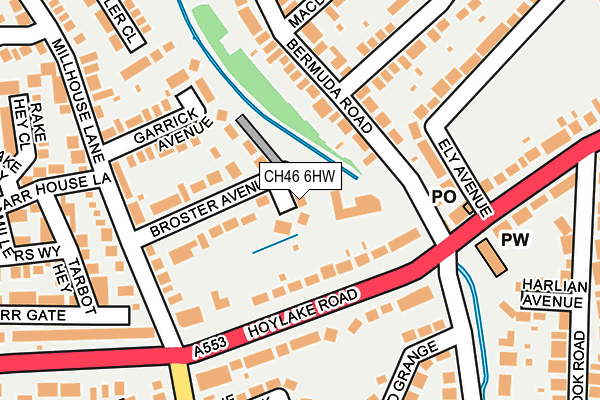 CH46 6HW map - OS OpenMap – Local (Ordnance Survey)