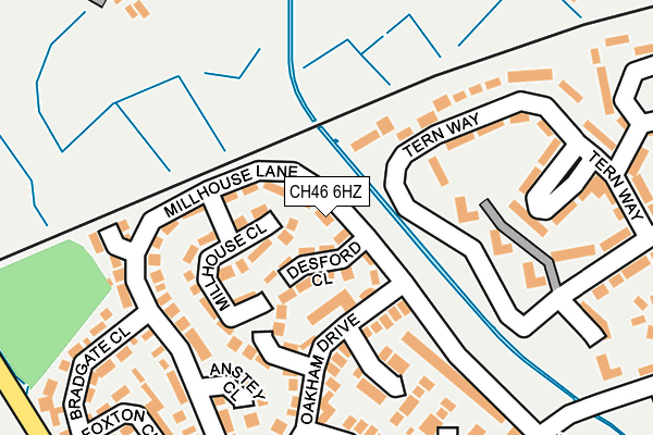 CH46 6HZ map - OS OpenMap – Local (Ordnance Survey)