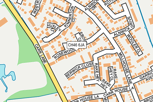 CH46 6JA map - OS OpenMap – Local (Ordnance Survey)