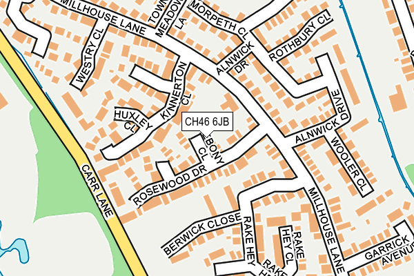CH46 6JB map - OS OpenMap – Local (Ordnance Survey)