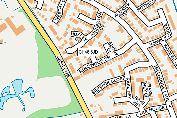 CH46 6JD map - OS OpenMap – Local (Ordnance Survey)