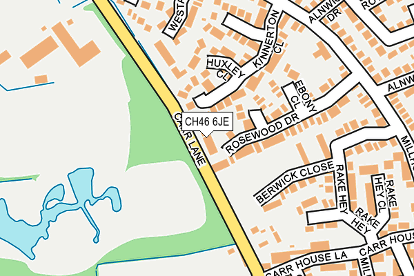 CH46 6JE map - OS OpenMap – Local (Ordnance Survey)