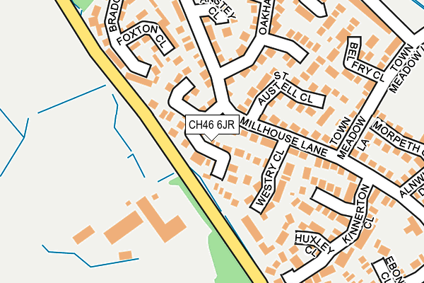 CH46 6JR map - OS OpenMap – Local (Ordnance Survey)