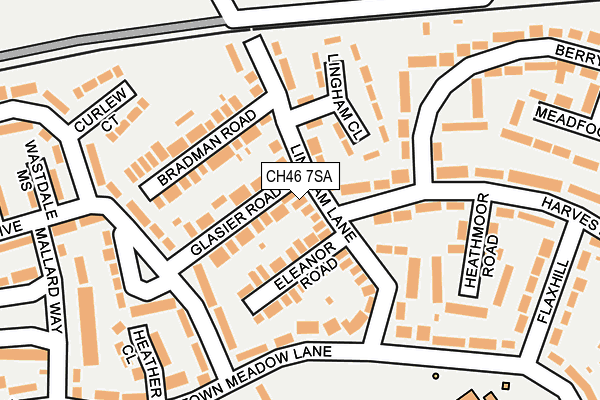 CH46 7SA map - OS OpenMap – Local (Ordnance Survey)