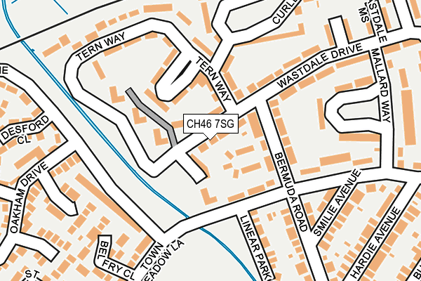 CH46 7SG map - OS OpenMap – Local (Ordnance Survey)