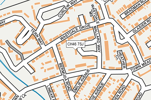 CH46 7SJ map - OS OpenMap – Local (Ordnance Survey)