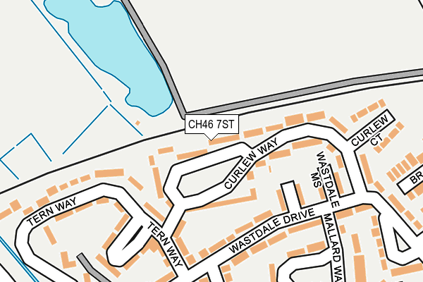 CH46 7ST map - OS OpenMap – Local (Ordnance Survey)