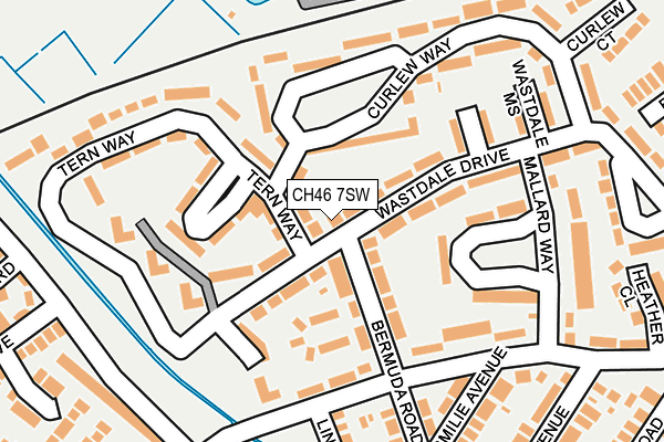 CH46 7SW map - OS OpenMap – Local (Ordnance Survey)