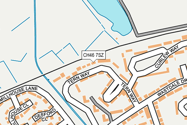 CH46 7SZ map - OS OpenMap – Local (Ordnance Survey)