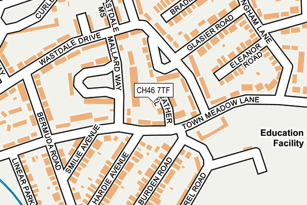 CH46 7TF map - OS OpenMap – Local (Ordnance Survey)