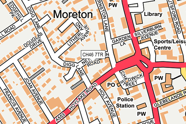 CH46 7TR map - OS OpenMap – Local (Ordnance Survey)