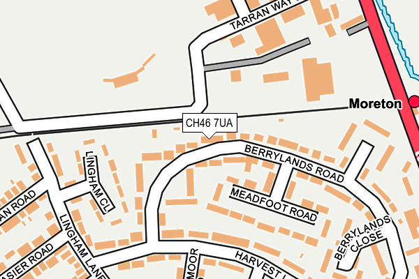 CH46 7UA map - OS OpenMap – Local (Ordnance Survey)