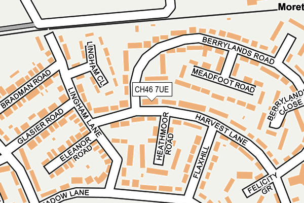 CH46 7UE map - OS OpenMap – Local (Ordnance Survey)