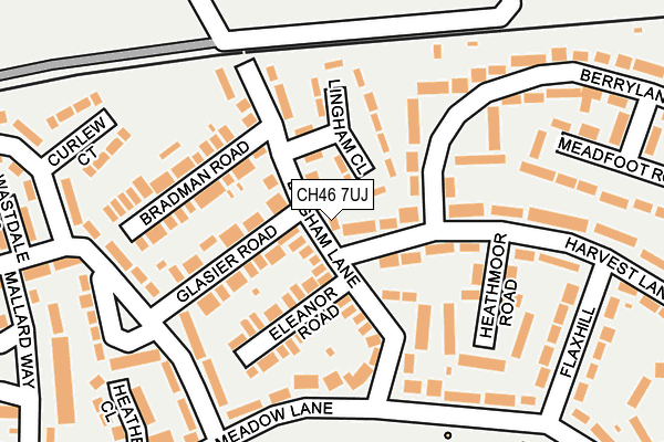 CH46 7UJ map - OS OpenMap – Local (Ordnance Survey)