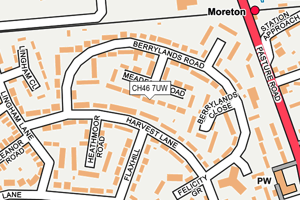 CH46 7UW map - OS OpenMap – Local (Ordnance Survey)