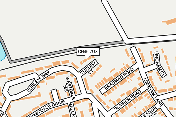 CH46 7UX map - OS OpenMap – Local (Ordnance Survey)