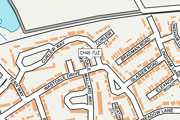 CH46 7UZ map - OS OpenMap – Local (Ordnance Survey)