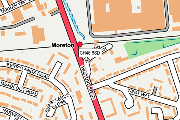 CH46 8SD map - OS OpenMap – Local (Ordnance Survey)