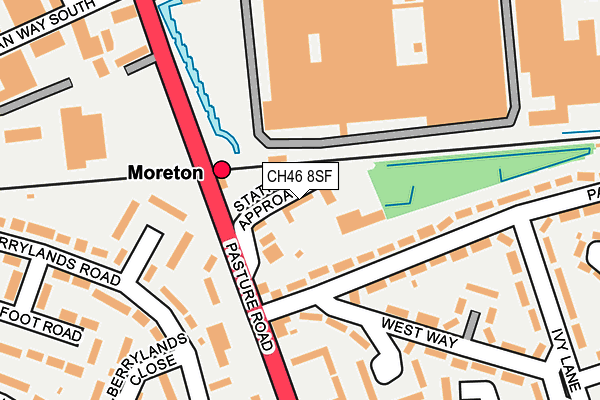 CH46 8SF map - OS OpenMap – Local (Ordnance Survey)