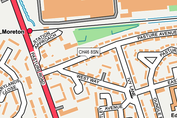 CH46 8SN map - OS OpenMap – Local (Ordnance Survey)
