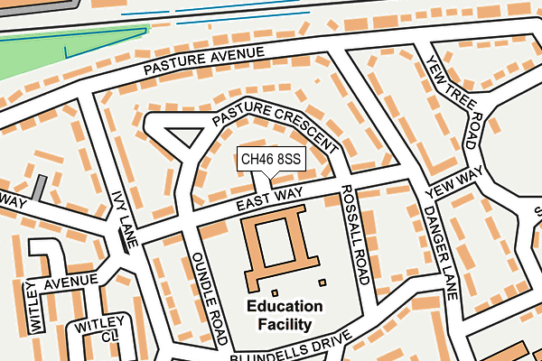 CH46 8SS map - OS OpenMap – Local (Ordnance Survey)